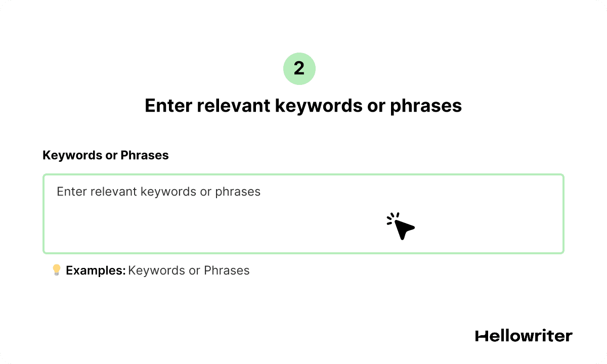 Keywords or Phrases