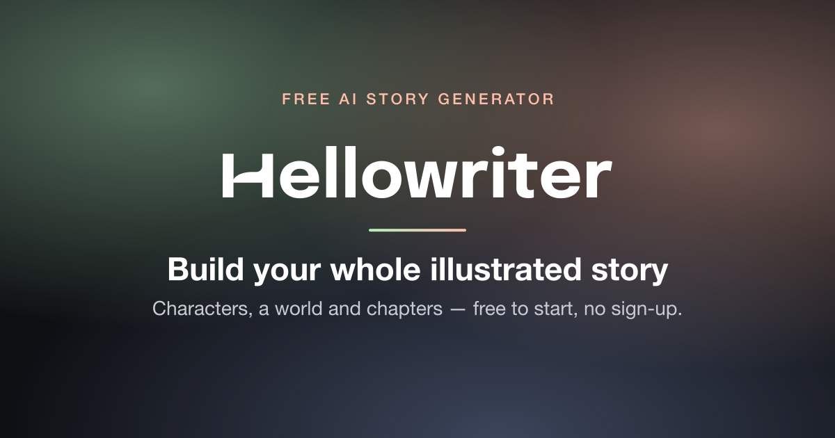 Hello Writer Free AI story generator, no sign-up | Hellowriter